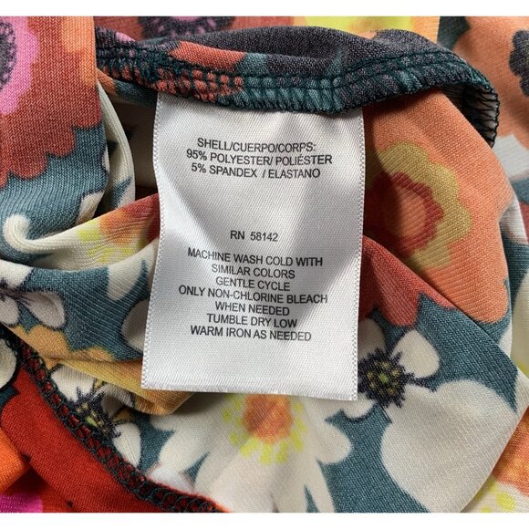 Maggy London Nikola 3/4 Sleeve Knit Dress Size 8 Floral 70's NWT - Picture 4 of 11